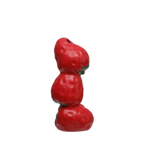 7.75" Ceramic Strawberry Vase by Ashland®