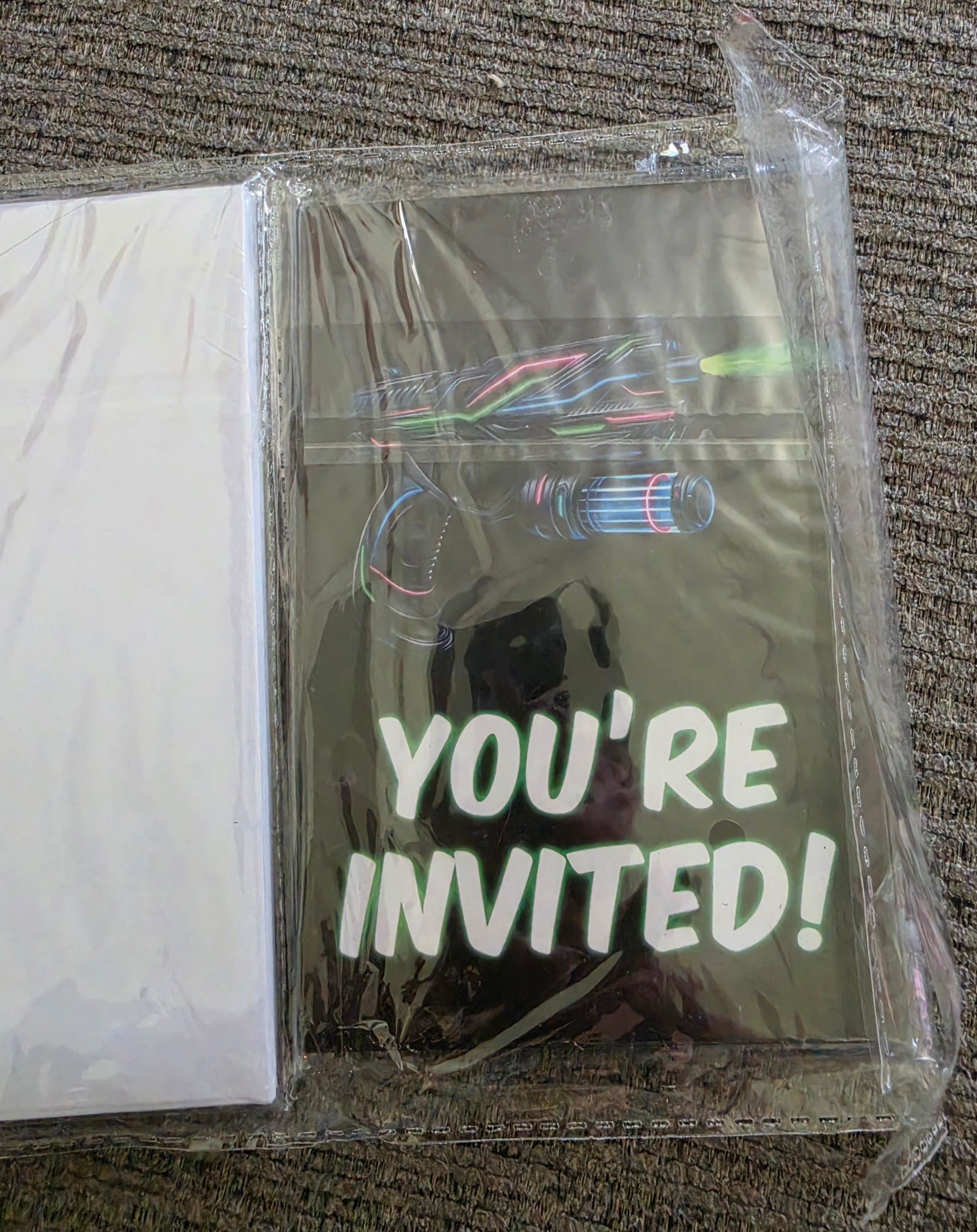 Laser Tag Birthday Party Invitations - 20 Invitation Cards 4"x6" with 20 Envelopes
