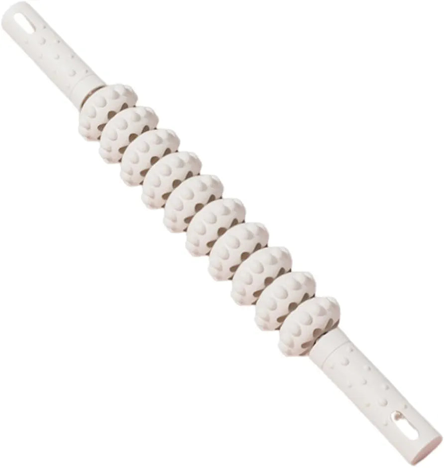 Fascia Muscle Roller Flexible Massage Stick,Lymphatic Drainage Massager Handheld pink