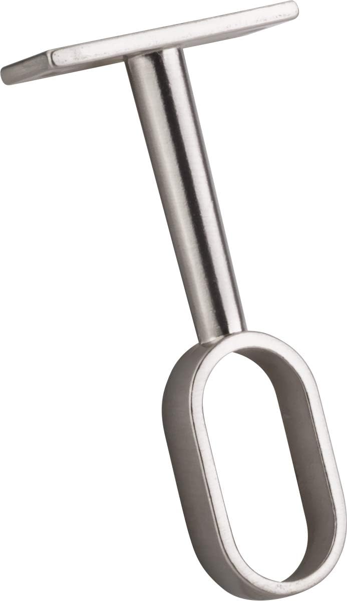 Middle Mounting Bracket for Oval Satin Nickel Closet Rod 4 pcs