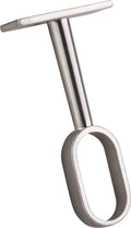 Middle Mounting Bracket for Oval Satin Nickel Closet Rod 4 pcs