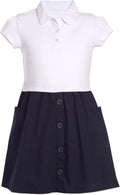 Nautica Girls School Uniform Short Sleeve Polo Dress size 7