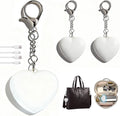 2Pcs Heart Purse Light - LED Automatic Sensor Handbag Lamp, Rechargeable Mini Bag Night Light for Women & Girls - Touch Activated Keychain Light for Totes, Backpacks