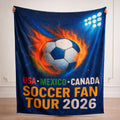 Soccer Fan Tour 2026 Throw Blanket