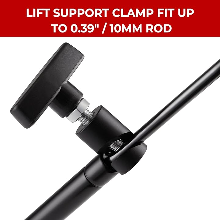 Vepagoo Car Hood Prop Struts Clamp, 0.40"Car Lift Support Retaining Clip, Hood Strut Clamp and Spark Plug Caliper, Automotive Tools for Tailgate Hatch Car Trunk (Black)
