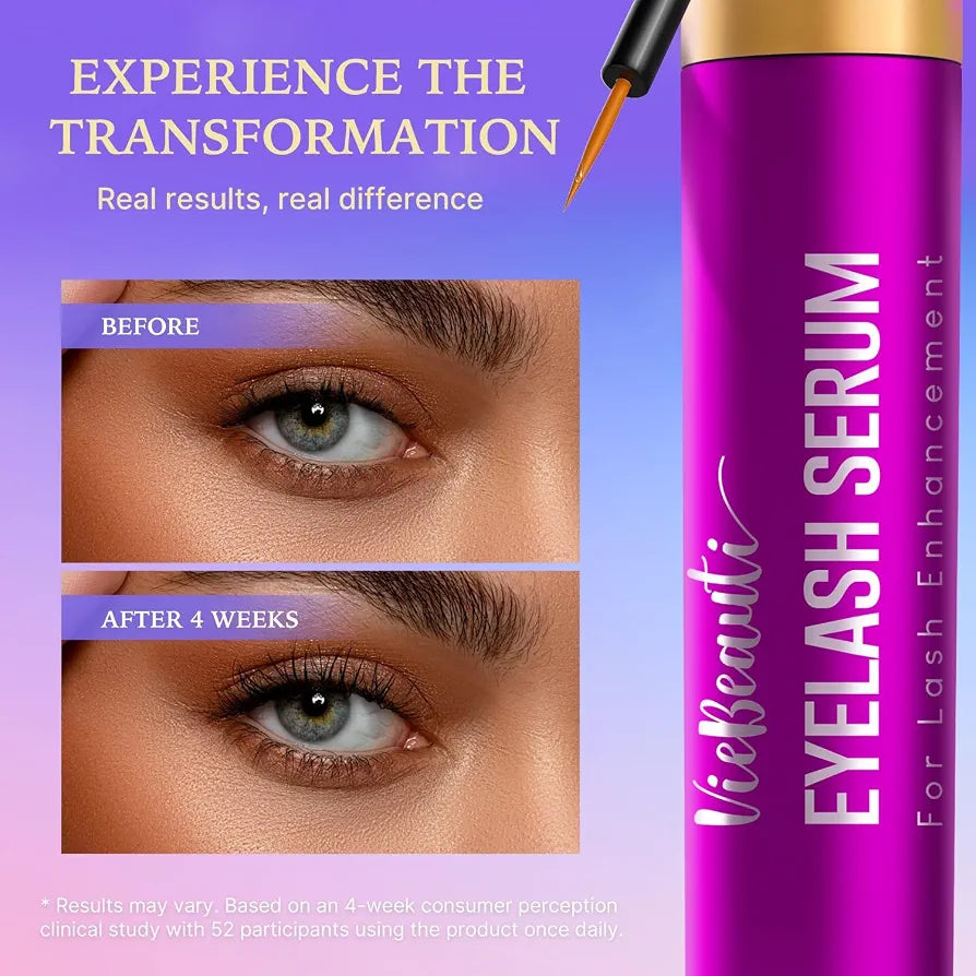 VieBeauti Lash Serum for Eyelash Growth: Eyelash Growth Serum with Advanced Formula to Boost Longer Fuller and Thicker Looking Lashes - Vegan & Cruelty-Free for Sensitive Eyes