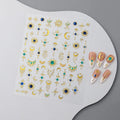 3 sets of nail decals plus press on nails
