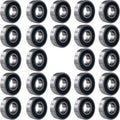 24 PCS 608-2RS Ball Bearings – Double Rubber Sealed Miniature Deep Groove Ball Bearings (8mm x 22mm x 7mm) (608 2RS)