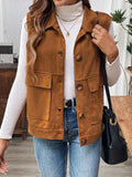 Womens Casual Jacket Casual Loose Vest Jacket XS