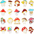 40 Pieces Mushroom Enamel Pins Brooches Cute Mushroom Lapel Pins Cartoon Lapel Badge Gifts