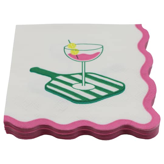 Pickle ball cocktail napkins
