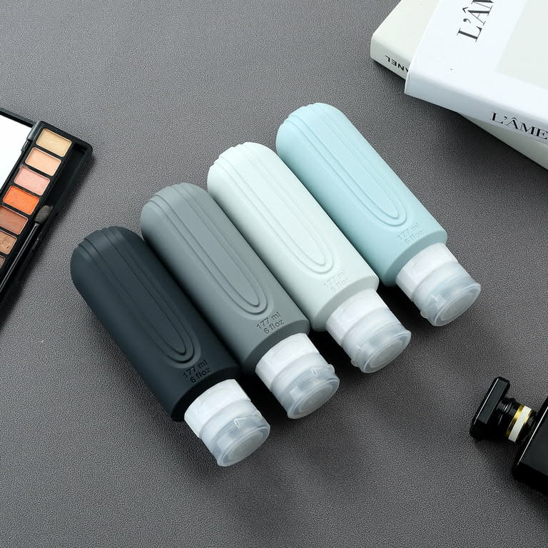 Travel Bottles for Toiletries, Tsa Approved 3oz Travel Size Containers BPA Free Leak Proof Refillable Liquid Silicone Squeezable