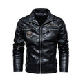 Motorcycle Jackets Mens Casual Leather Jacket Men PU Leather Biker Jacket Vintage Classic Coats