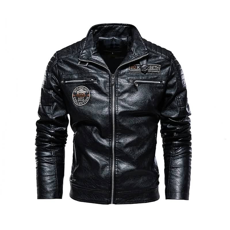 Motorcycle Jackets Mens Casual Leather Jacket Men PU Leather Biker Jacket Vintage Classic Coats