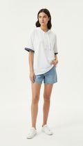 Ladies hooded shirt size small