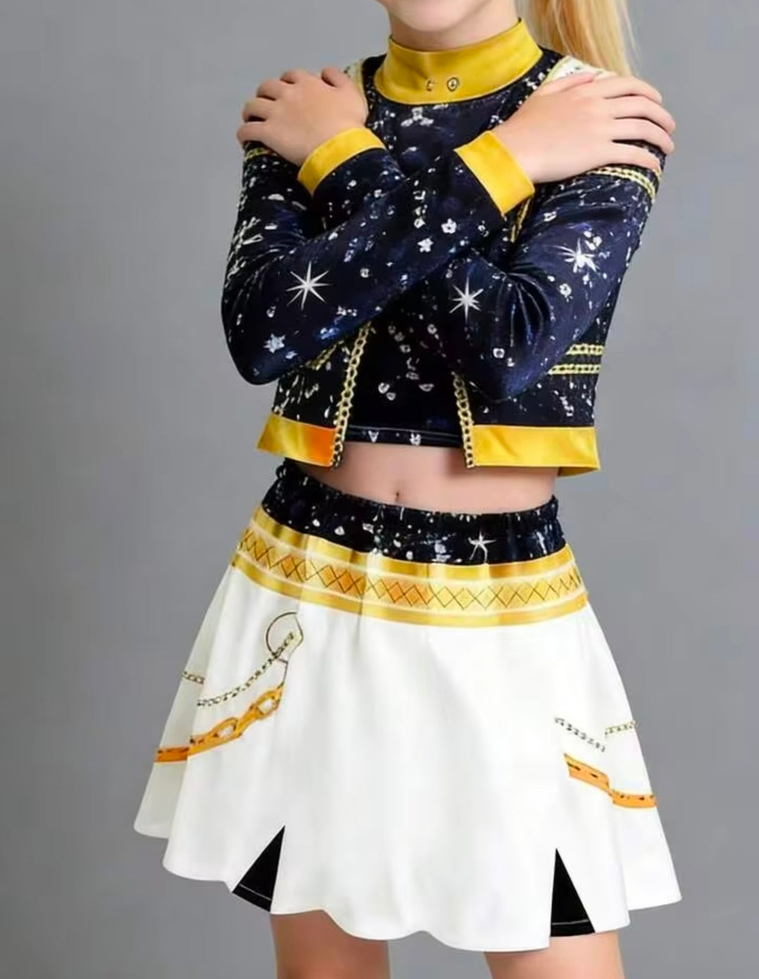 Hunter Girls Kpop Costume For Girls K Pop Stars Vocal Stage Outfits Idol Singers Three-Piece Set