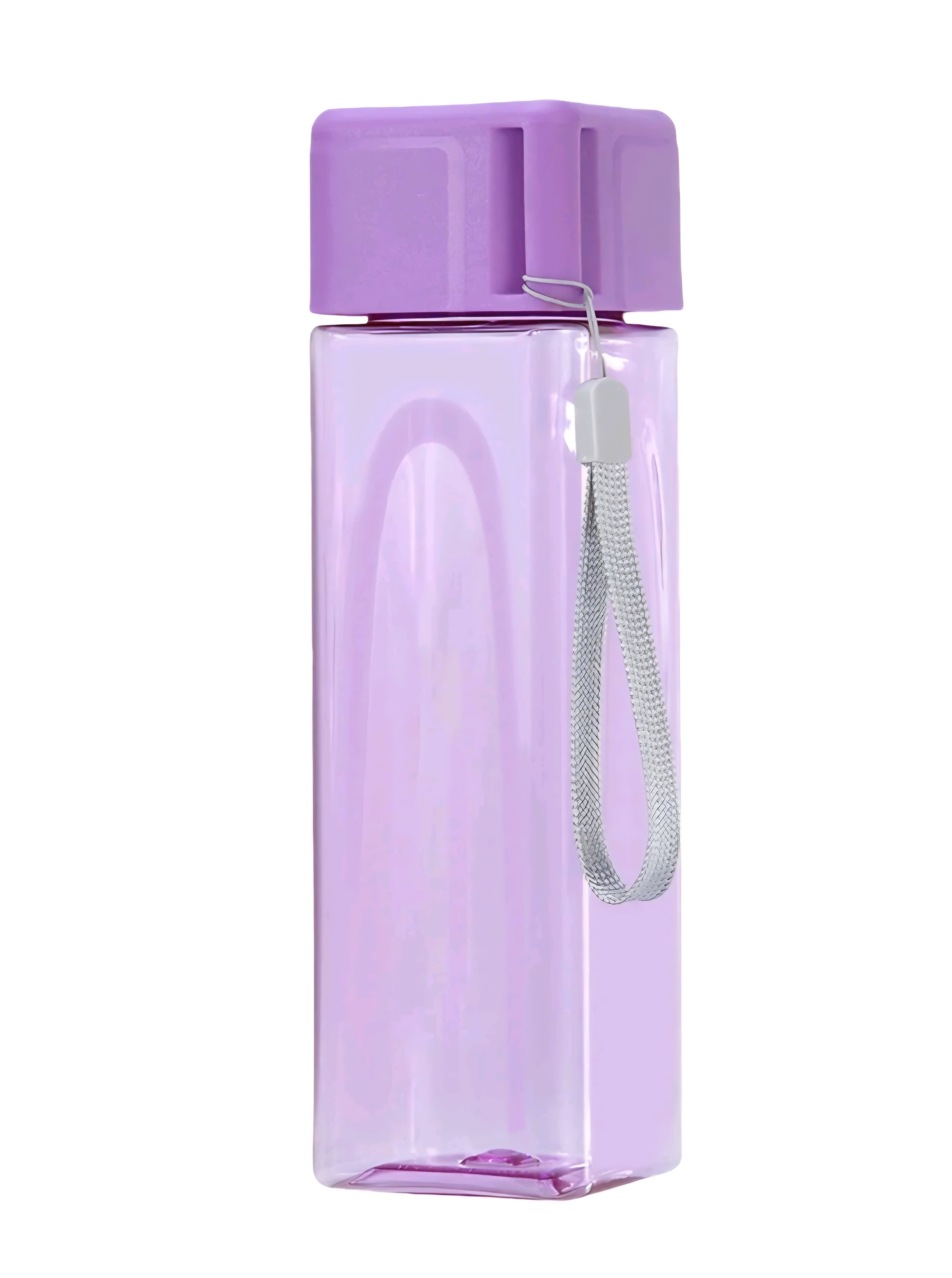 Water Bottle Plastic Water Bottle, Square BPA Free Portable Leakproof Drink Bottle, For Daily Outdoor Travel
