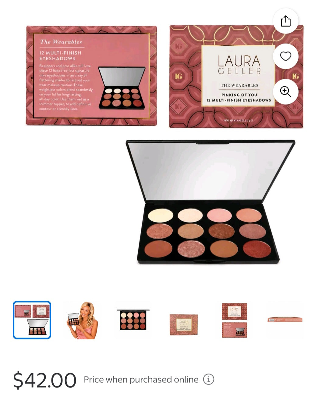 Laura Geller Pinking of You, 12 Multi-Finish Eyeshadow Palette