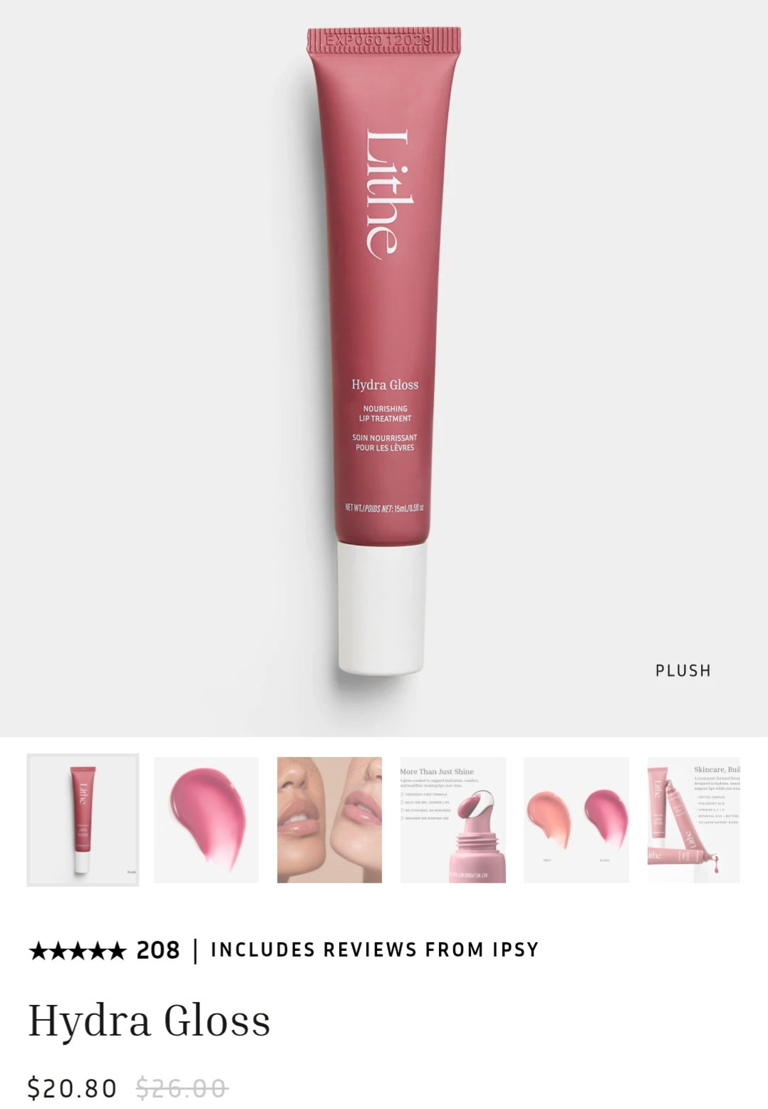 LITHE Hydra Gloss plush color