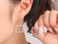Minimalist Geometric Square Earrings, Easy And Fashionable, Suitable for Various Dressing Scenarios