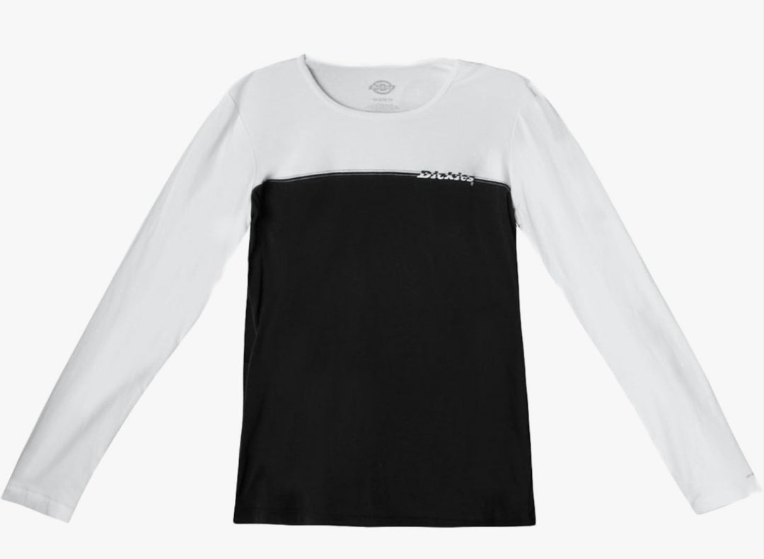 Dickies EDS Women Underscrubs Long Sleeve Crew Neck Screen Printed Tee small