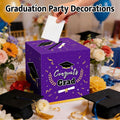 Graduation Decorations 2026 Purple Graduation Card Box Graduation Party Decorations,Graduation Box