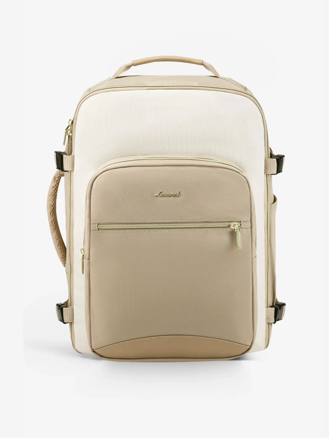 Lovevook 4Pcs Large Travel Backpack, 17.3 " 18.5" cream and beige