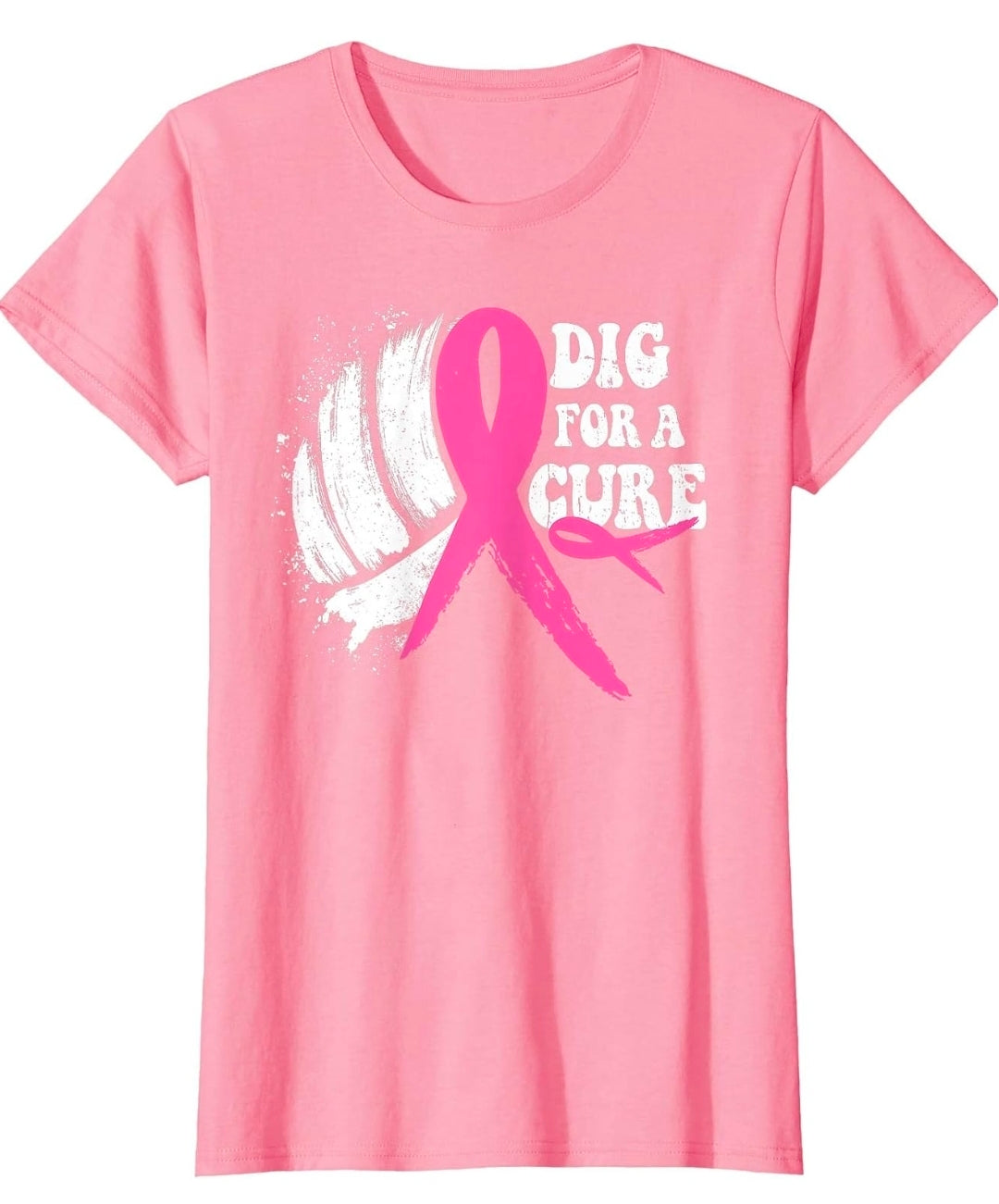 Dig for A Cure Breast Cancer Awareness Volleyball Pink Out T-Shirt 2XL