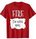 Fire Hot Packet Halloween Taco I'm Extra Spicy Costume T-Shirt 2XL