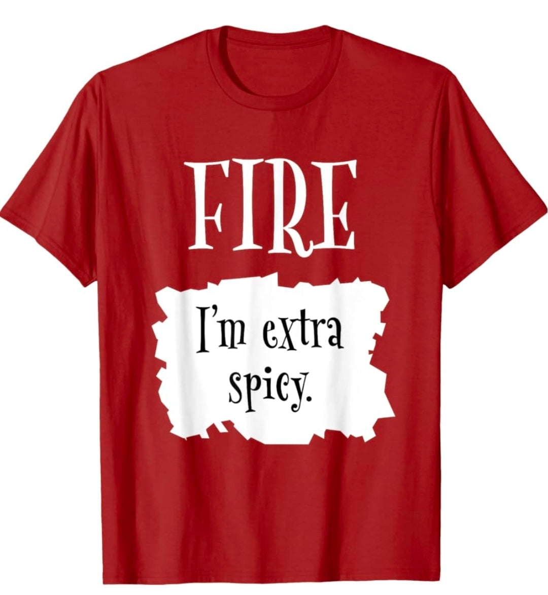 Fire Hot Packet Halloween Taco I'm Extra Spicy Costume T-Shirt 2XL