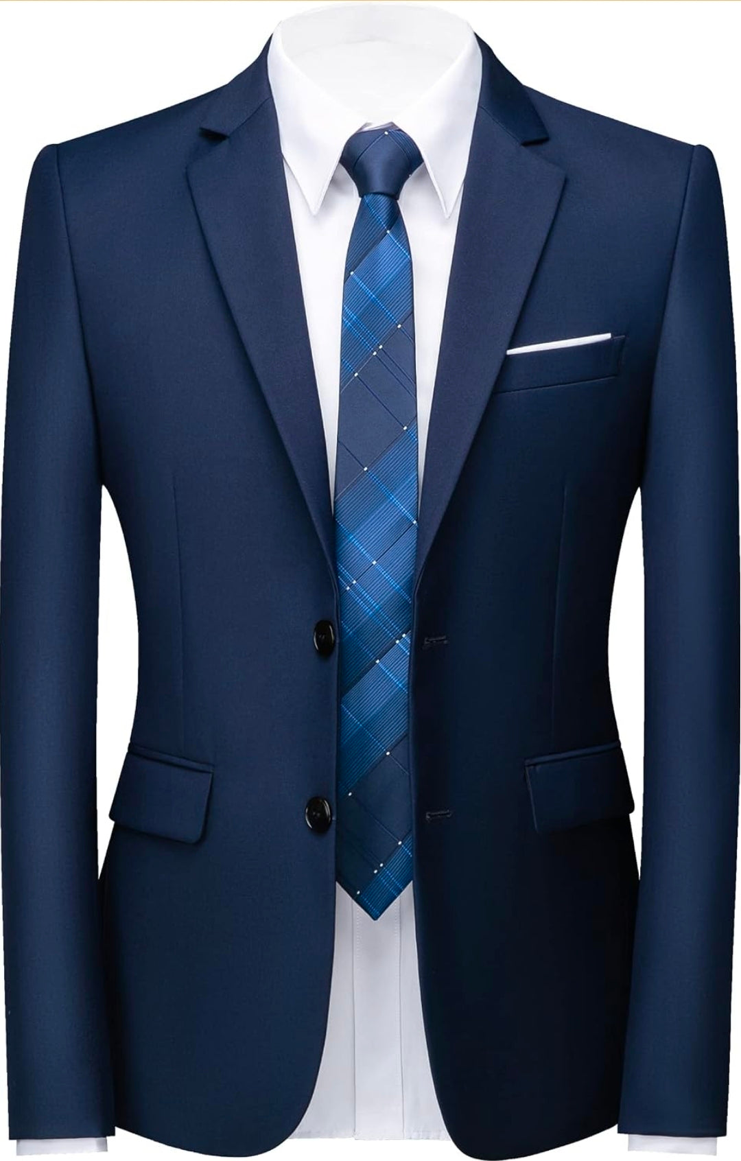 Mens Blazer Jacket Casual 2 Buttons Suit Jacket Single Breasted Sport Coats