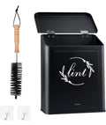 Magnetic Lint Bin for Laundry Room, Metal Lint Trash Can for Dryer