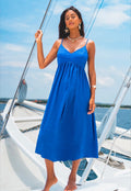 Cupshe Core Memory Blue Maxi Dress XL