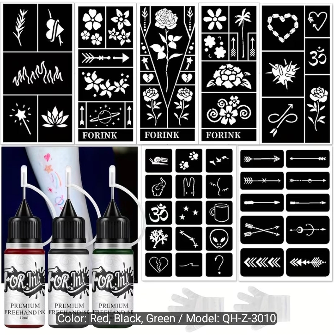 Temporary Semi-permanent Tattoo Kit
