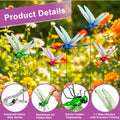 6 Pcs Dragonfly Clips, Colorful Dragonfly Clip,Realistic Fake Dragonflies