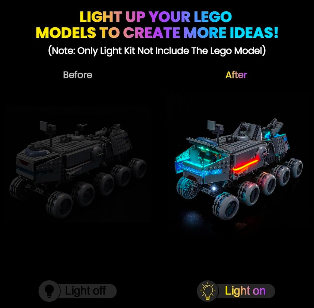 LED Lighting Compatible with Lego 75413 Republic Juggernaut,Light Kit Compatible with Lego The Clone Wars 75413,NOT Included The Model Set