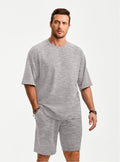Mens Casual Oversized Short Sets 2 Piece Summer Outfit large