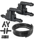 2-way Universal Check Valves Extension kit for Front Back Windshield washer system compatible with Trucks Vans Cars, Toyota Lexus Nissan Ford and others – Wiper sprayers Check Valves set