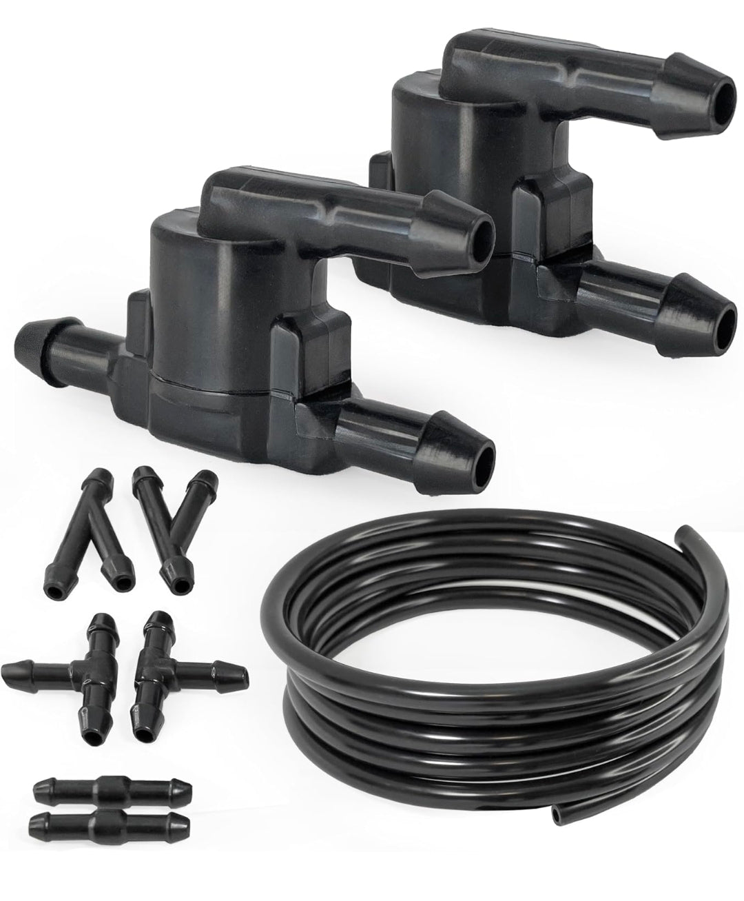 2-way Universal Check Valves Extension kit for Front Back Windshield washer system compatible with Trucks Vans Cars, Toyota Lexus Nissan Ford and others – Wiper sprayers Check Valves set