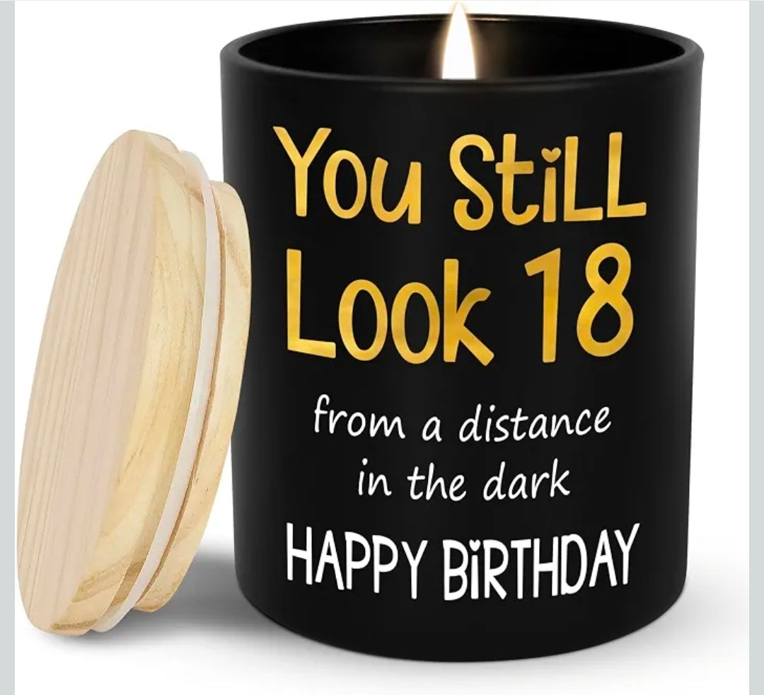 Funny Vanilla Lavender Birthday Candles 10 oz