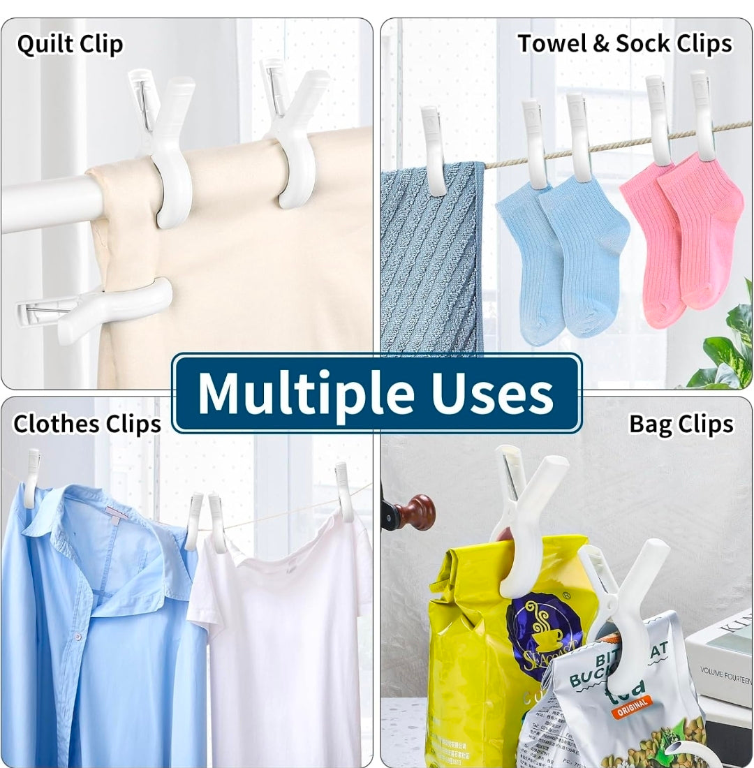12 Pack Beach Towel Clips,Pool Chair Clips,Heavy Duty Plastic Clothes Pins