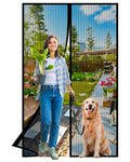 Magnetic Screen Door -Fit Door Size 36.0 x 80.0'' Retractable Screen Door