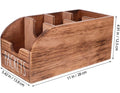 Tea Bag Organizer and Sugar Bag Holder Wood Storage Box with Divided Compartments Portable Coffee Station Rack for Kitchen Countertop