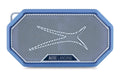 Altec Lansing HydraMini 2.0 EverythingProof Bluetooth Speaker, Waterproof IP67, Floats, 12-Hour Playtime, Built-In Magnet, Carabiner & Mount, Blue White