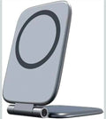 Magnetic Car Phone Mount, Foldable Navigation Car Phone Holder (Silver)