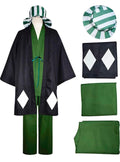 Men Costume Outfit Kimono Uniform Cloak Anime Full Set With Hat