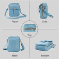 Leather Crossbody Bag for Women,Anti-Theft Messenger Bag with Large Capacity,Built-in Purse Card Slots Shoulder Sling Bag