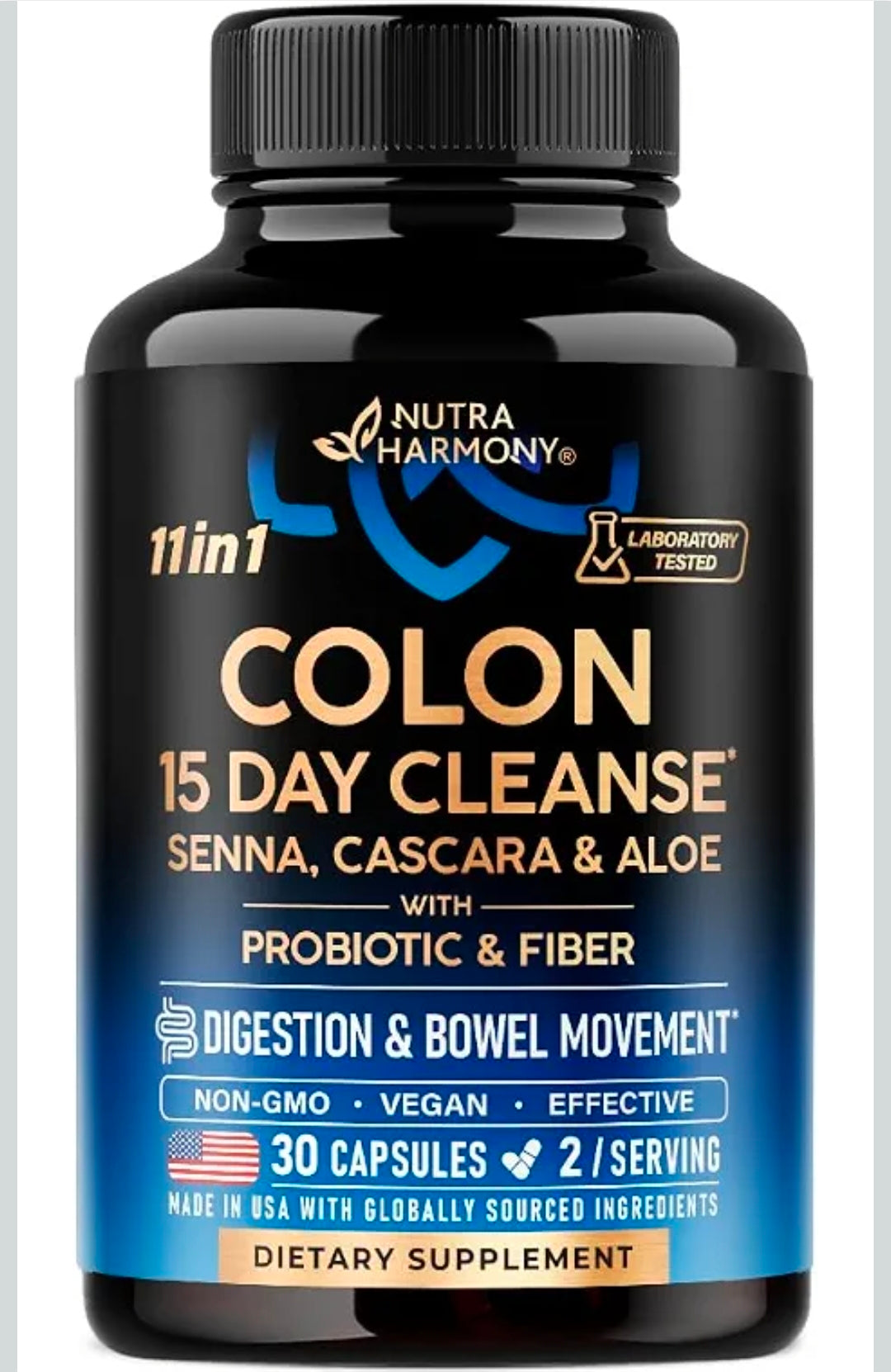Colon Cleanse - 15 Day Cleanse for Women & Men - Senna | Cascara | Garcinia Cambogia | Probiotics & Fiber - Digestion & Detox