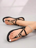 New Women's Flip Flop Sandals, Comfortable Lightweight Flat Shoes