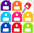 8pcs Silicone Key Cap Tags